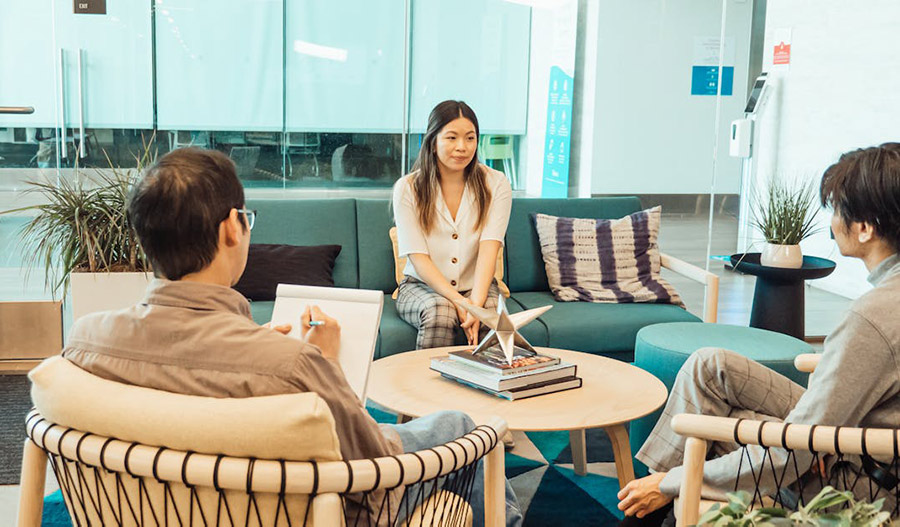 glasväggar på kontor