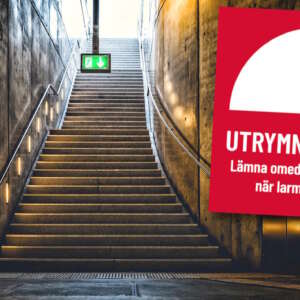 utrymningsvägar krav bredd